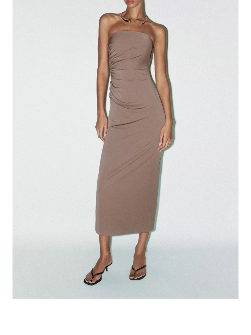 NWT Zara Jewel Necklace MIDI Dress